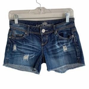 Princess Polly High Waisted Denim Shorts Sz 4